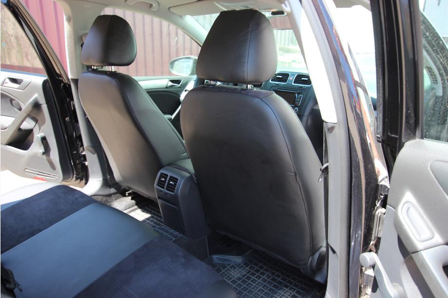 Volkswagen Golf 6 2008–2014 Sätesskydd i konstläder+tyg+Alcantara Antara A001 (komplett sats för hela kupén) Foto 8