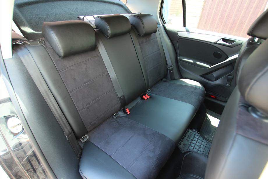 Volkswagen Golf 6 2008–2014 Sätesskydd i konstläder+tyg+Alcantara Antara A001 (komplett sats för hela kupén) Foto 2