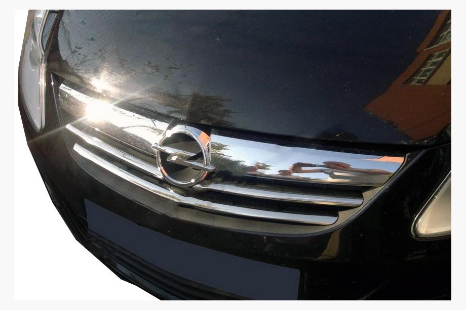 Opel Corsa D 2007–2014 Grillister (3 delar, rostfritt stål) Image