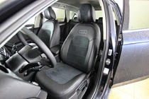 Audi A4 B8 2007–2015 Sätesskydd i konstläder+tyg+Alcantara Antara A001 (komplett sats för hela kupén) foto 7