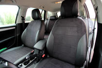 Skoda Octavia III A7 2013–2019 Sätesskydd i konstläder+tyg+Alcantara Antara A001 (komplett sats för hela kupén) foto 12