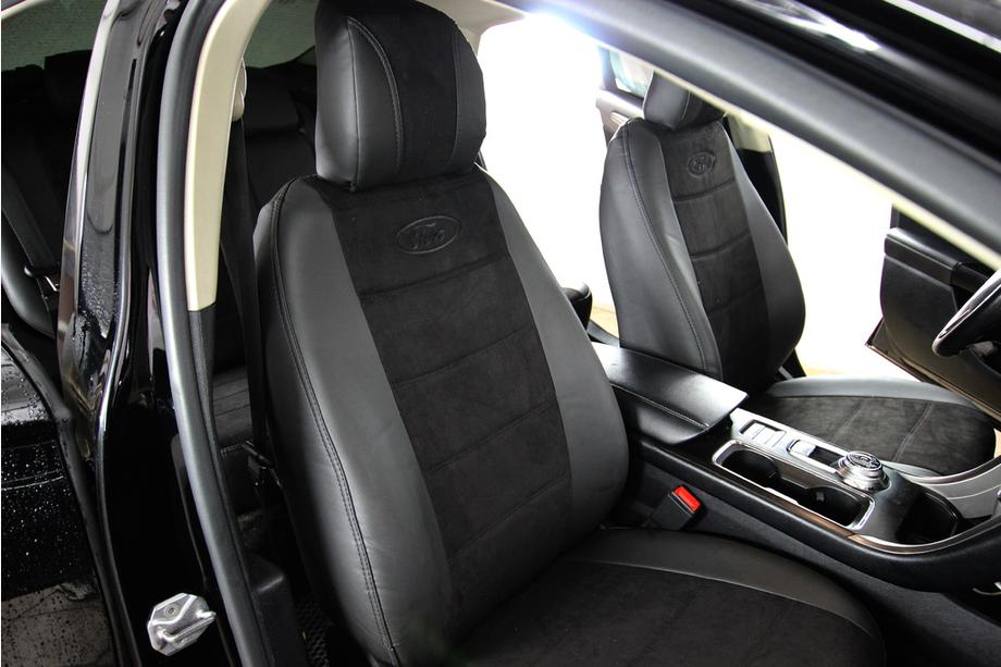Ford Fusion 2012–2020 Sätesskydd i konstläder+tyg+Alcantara Antara A001 (komplett sats för hela kupén) Foto 7