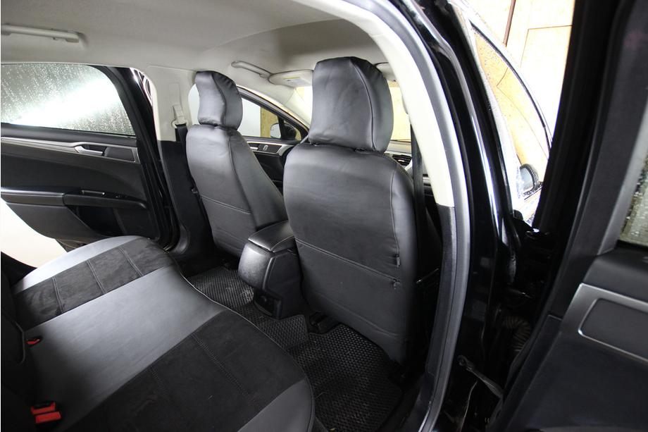 Ford Fusion 2012–2020 Sätesskydd i konstläder+tyg+Alcantara Antara A001 (komplett sats för hela kupén) Foto 9