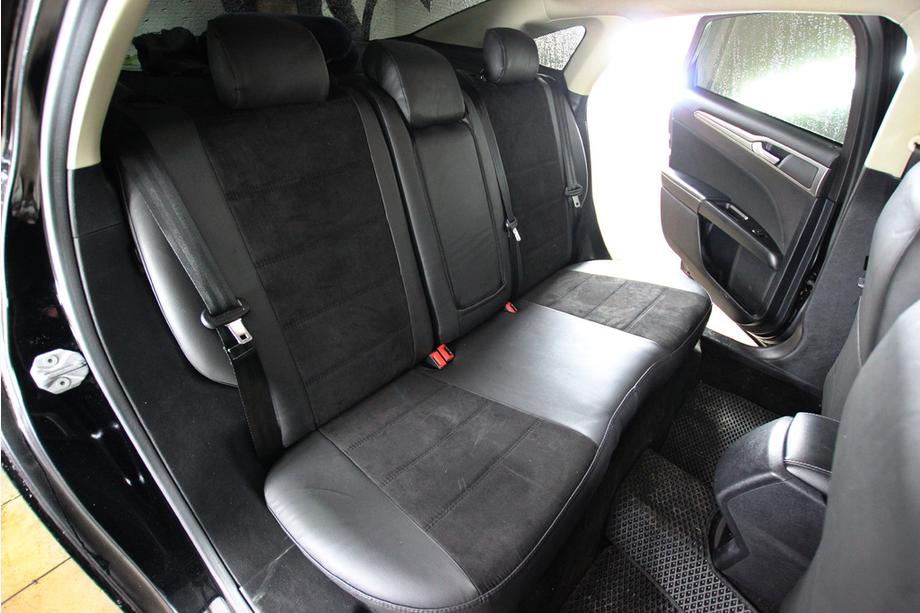 Ford Fusion 2012–2020 Sätesskydd i konstläder+tyg+Alcantara Antara A001 (komplett sats för hela kupén) Foto 3