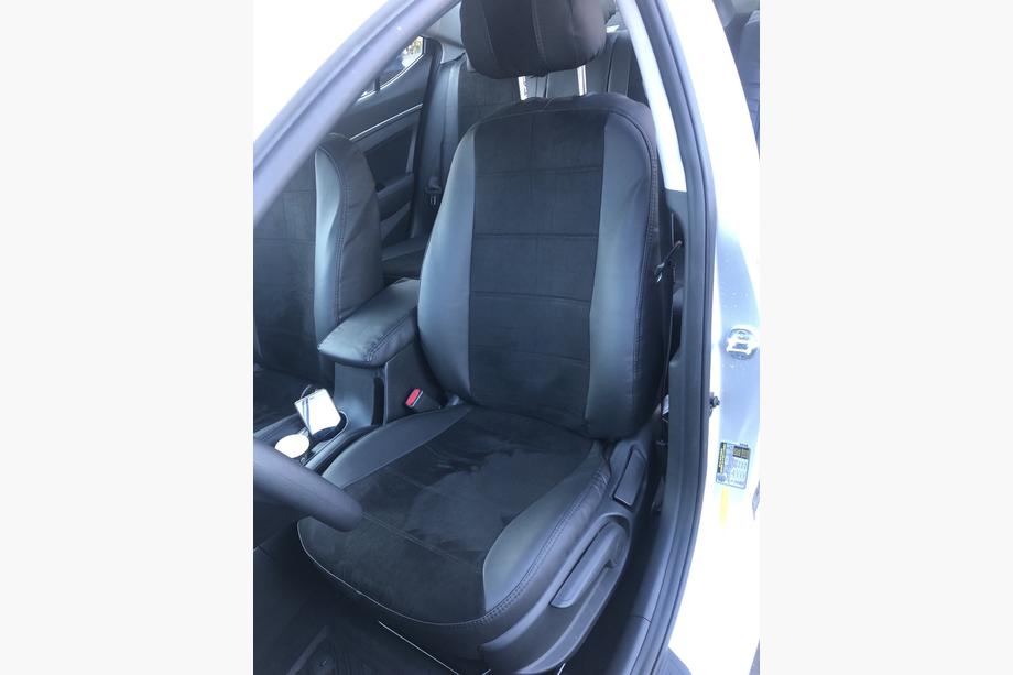 Hyundai Elantra (AD) 2015–2020 Sätesskydd i konstläder+tyg+Alcantara Antara A001 (komplett sats för hela kupén) Foto 1