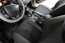 Renault Megane III 2009–2016 Sätesskydd i konstläder+tyg+Alcantara Antara A001 (komplett sats för hela kupén) foto 5