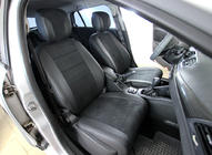 Renault Megane III 2009–2016 Sätesskydd i konstläder+tyg+Alcantara Antara A001 (komplett sats för hela kupén) foto 1