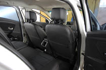Renault Megane III 2009–2016 Sätesskydd i konstläder+tyg+Alcantara Antara A001 (komplett sats för hela kupén) foto 9