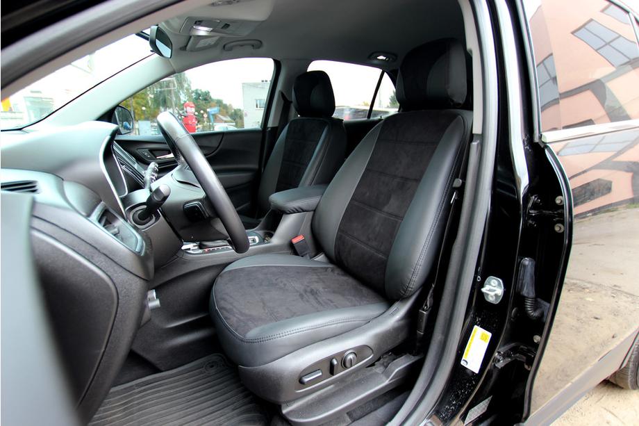 Chevrolet Equinox 2018–2025 Sätesskydd i konstläder+tyg+Alcantara Antara A001 (komplett sats för hela kupén) Image