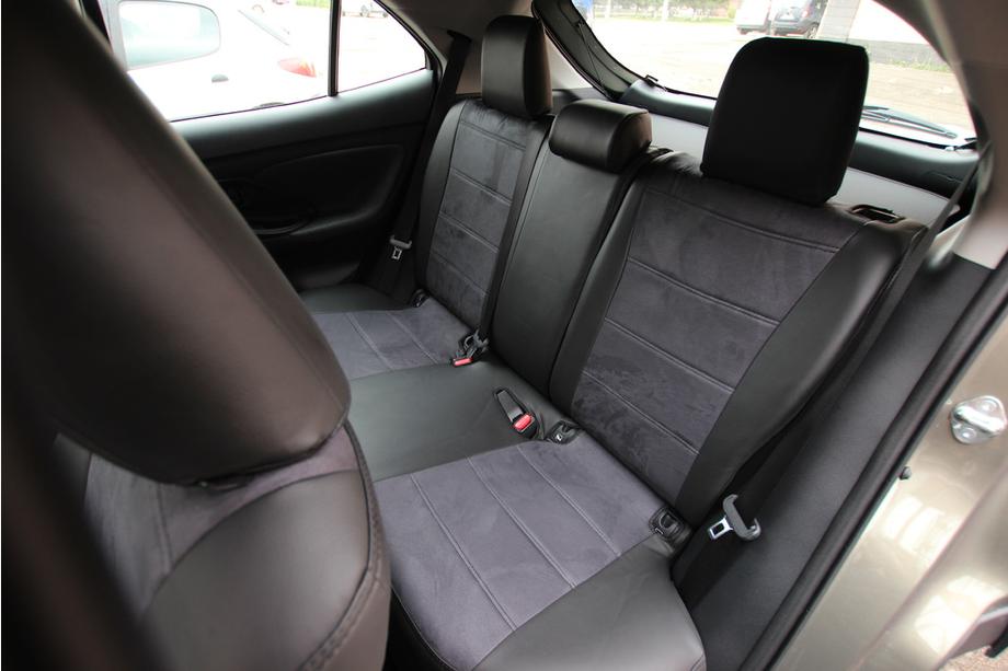 Toyota Yaris/Yaris Cross (XP210) 2020– Sätesskydd i konstläder+tyg+Alcantara Antara A001 (komplett sats för hela kupén) Foto 5