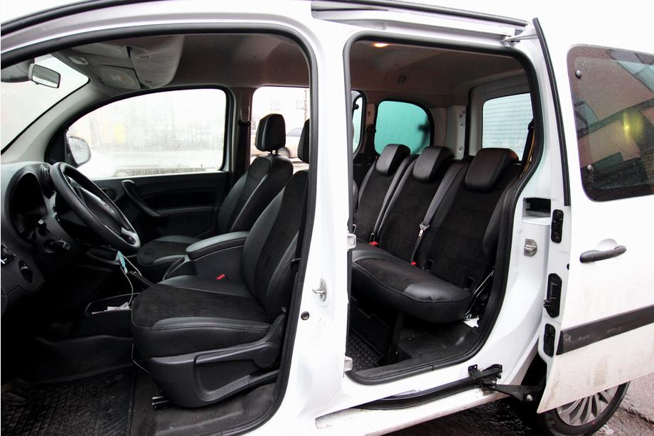 Mercedes Citan 2013–2021 Sätesskydd i konstläder+tyg+Alcantara Antara A001 (komplett sats för hela kupén) Image
