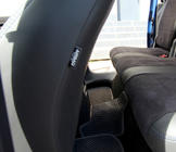 Volkswagen Caddy 2010–2015 Sätesöverdrag i konstläder + tyg + alcantara Antara A001b (komplett set för hela kupén) foto 2