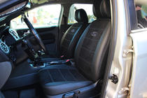 Ford Focus III 2011–2017 Bilklädslar i ekoläder+tyg+antara Antara A001g (komplett kupésats) foto 13