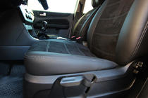 Ford Focus III 2011–2017 Bilklädslar i ekoläder+tyg+antara Antara A001g (komplett kupésats) foto 16