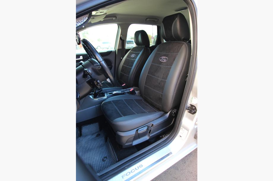 Ford Focus III 2011–2017 Bilklädslar i ekoläder+tyg+antara Antara A001g (komplett kupésats) Image