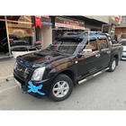 Isuzu D-Max 2011–2019 Vindrutesolskärm på ram V1 (svart högglans, 5 mm) foto 1