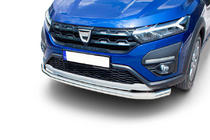 Dacia Sandero 2021– Frontbåge Texas (60 mm, rostfritt) foto 1