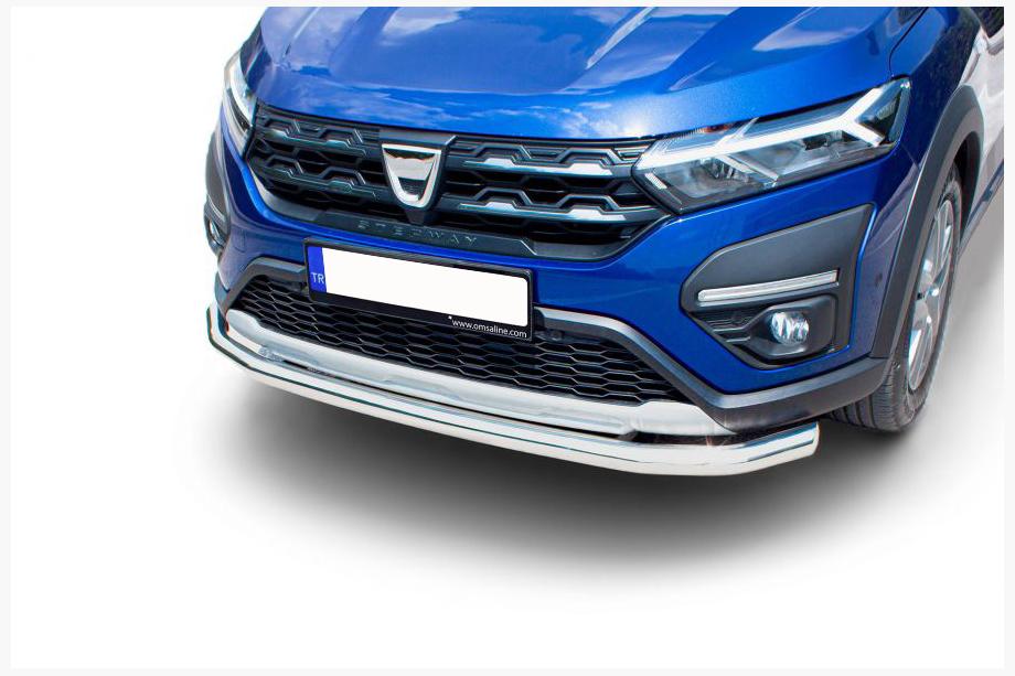 Dacia Sandero 2021– Frontbåge Texas (60 mm, rostfritt) Image
