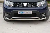 Dacia Duster 2018–2024 Frontskyddsbåge Vegas (60/42 mm, rostfritt stål) foto 1