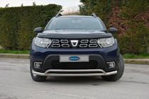 Renault Duster 2018–2024 Frontskyddsbåge Vegas (60/42 mm, rostfritt stål) foto 1