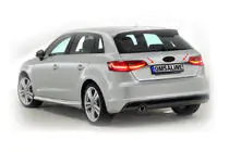 Audi A3 2012–2020 List ovanför registreringsskylt HB (rostfritt stål) foto 1
