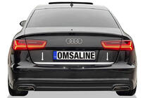 Audi A6 C8 2018–2025 Bakluckekantlist OmsaLine (rostfritt stål) foto 1