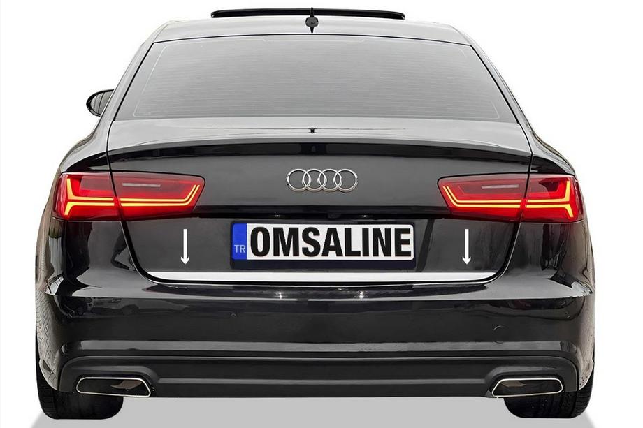 Audi A6 C8 2018–2025 Bakluckekantlist OmsaLine (rostfritt stål) Image