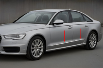 Audi A6 C7 2011–2017 Kromade dörrlister (6 st) foto 1