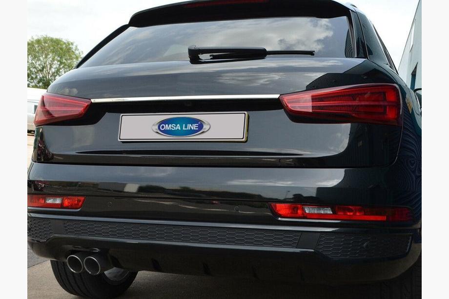 Audi Q3 2011–2019 Kromlist ovanför registreringsskylten (rostfritt stål) Image