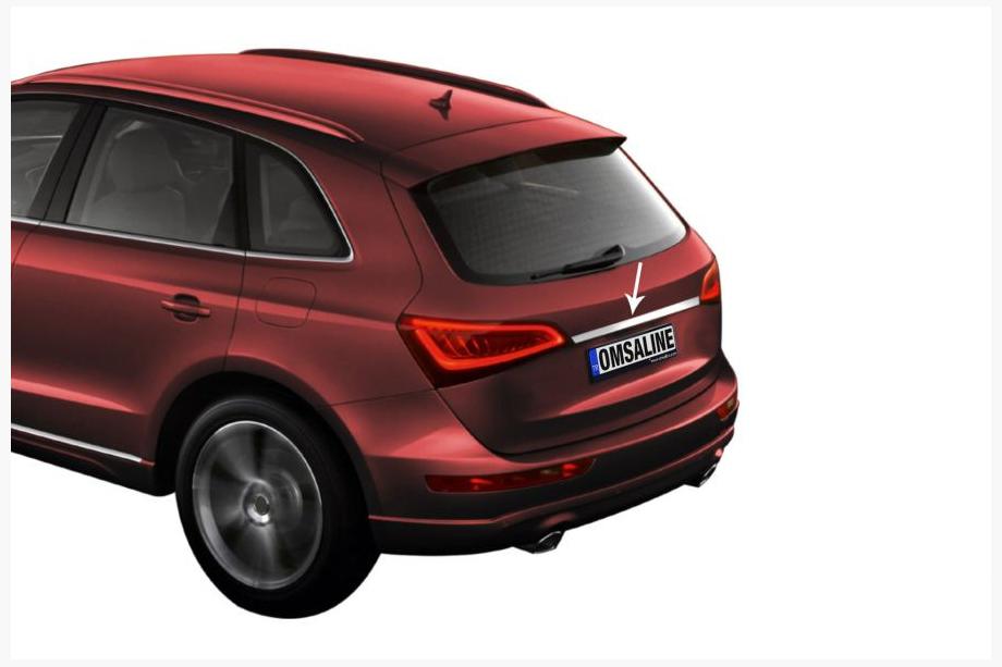 Audi Q5 2017–2025 Kromlist ovanför registreringsskylten (rostfritt stål) Image