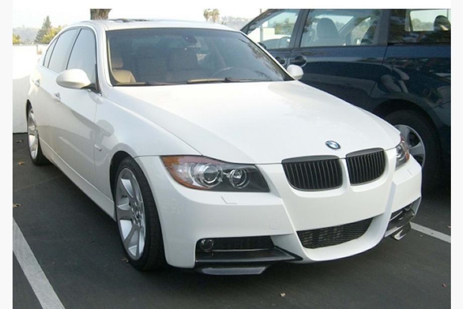 BMW 3-serie E90/E91 2005–2011 DPT frontläpp-flaps (för E90 M-Sport 2005-2008, blanksvart, 2 st) Image