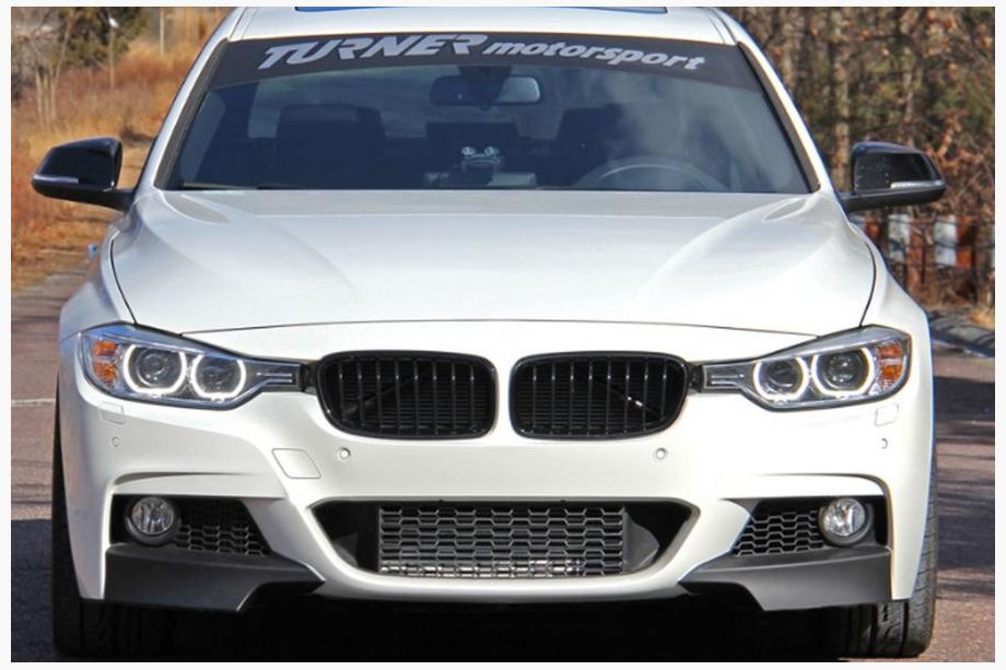 BMW 3-serien F30/F31 2012–2019 Frontspoilerläpp Flap (svart) Image