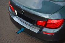 BMW 5-serien F10/F11 2010–2016 OmsaLine bakre stötfångarskydd (SD, rostfritt stål) foto 1