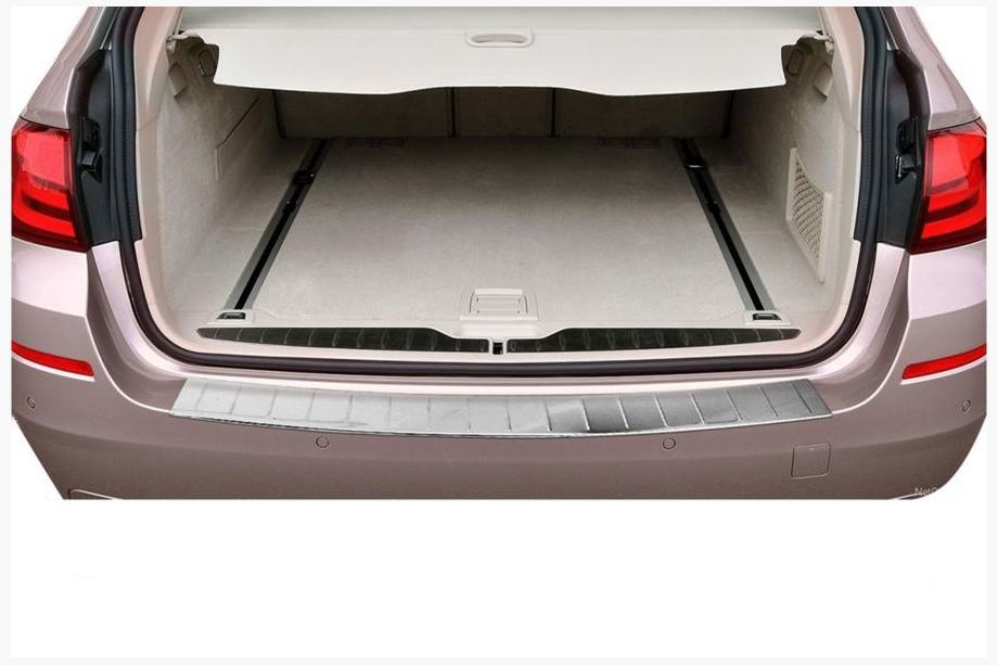 BMW 5-serien F10/F11 2010–2016 Lastskydd för bakre stötfångare OmsaLine (SW, rostfritt stål) Image