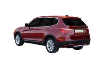 BMW X3 F25 2011–2018 Rostfri list ovanför registreringsskylten foto 1