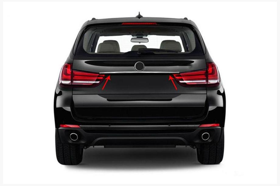BMW X5 F15 2013–2018 Rostfri list ovanför registreringsskylten Image