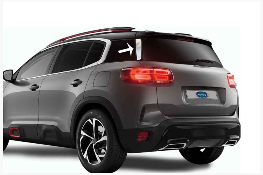 Citroen C5 Aircross 2017–2025 Kromlister under spoiler (2 st, rostfritt stål) Image