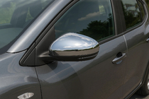 Dacia Sandero 2021– Spegelkåpor (2 st, rostfritt stål) foto 2