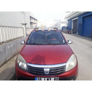 Solskärm för vindruta (LED, matt svart) Dacia Sandero 2007–2013 foto 2