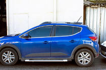 Dacia Sandero 2021– Komplett fönsterlistkit (14 st, rostfritt stål) foto 2