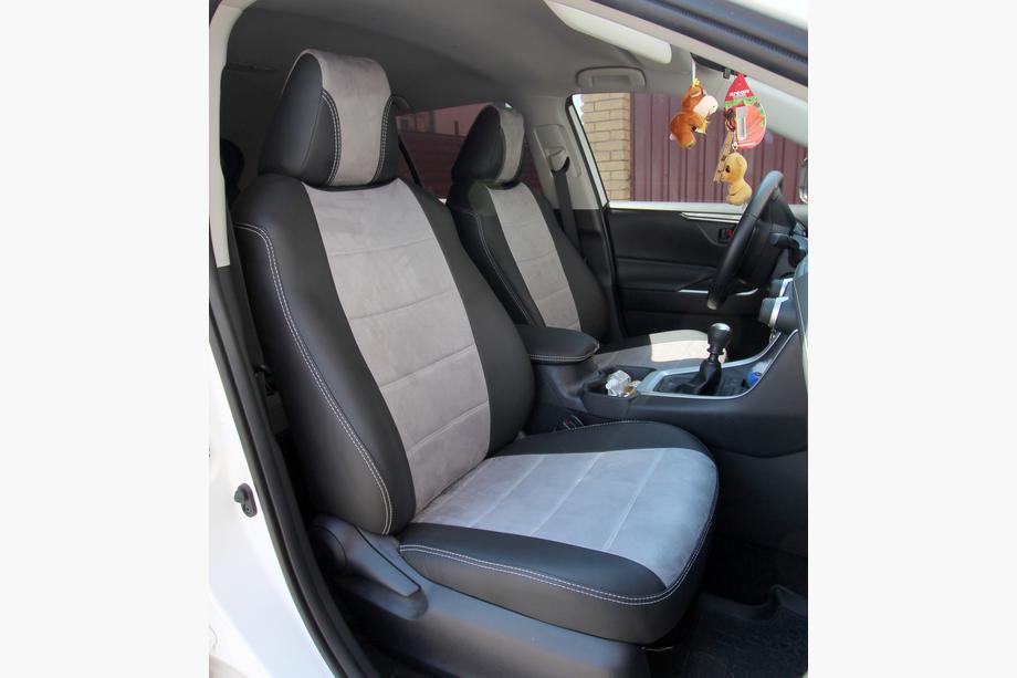 Toyota Rav 4 2019–2025 Bilklädsel i ekoläder + tyg + Antara Antara A0010 (komplett sats) Image
