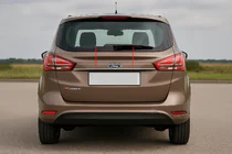 Ford B-Max 2012–2017 Kromlist ovanför registreringsskylten (rostfritt stål) foto 1