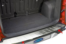 Ford Ecosport 2013–2022 Bakre stötfångarskydd (2013-2017, rostfritt stål) foto 1