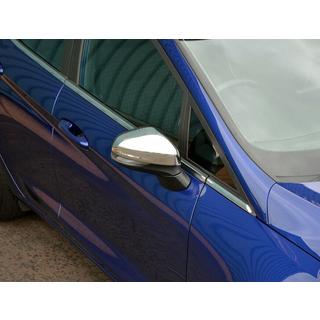 Spegelkåpor (2 st, rostfritt stål) Ford Fiesta 2017–