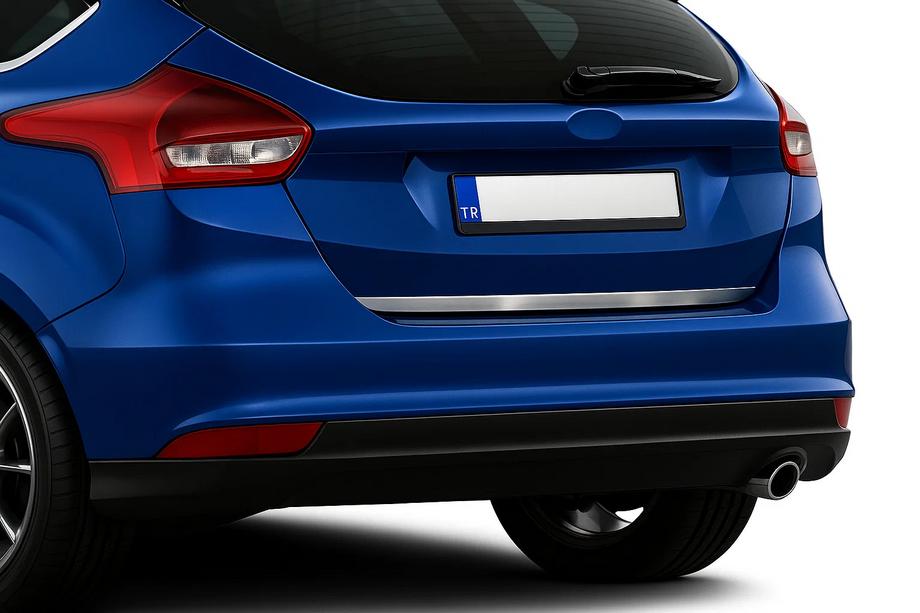 Ford Focus III 2011–2017 Bakluckekant i rostfritt stål 2015-2017 (halvkombi) Image