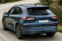 Ford Kuga/Escape 2019– Kromlist till baklucka (rostfritt stål) foto 2