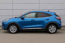 Ford Puma 2019– Nedre kromlister för fönster (8 st, rostfritt stål) foto 3