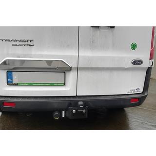 Kromlist ovanför registreringsskylten (2-dörrars, rostfritt stål) Ford Custom 2013–2022 foto 1