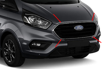Ford Custom 2013–2022 Grillkantlist 2018+ (4 st, rostfritt stål) foto 1