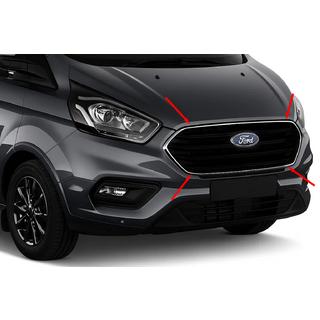 Grillkantlist 2018+ (4 st, rostfritt stål) Ford Custom 2013–2022 foto 1